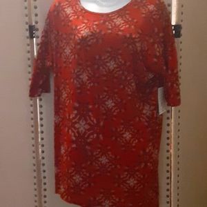 Lularoe sz S Irma soft comfort top Fall Colors easy wear